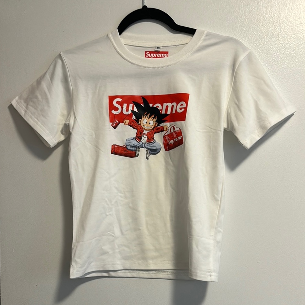 Supreme White Kids Graphic T-Shirt